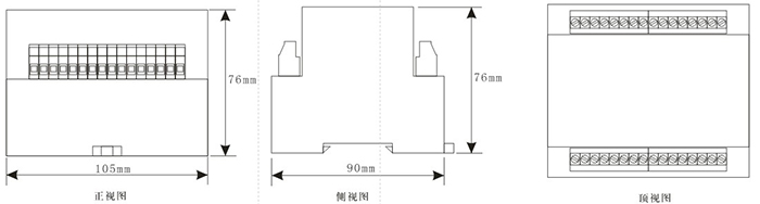 DCS-13外形尺寸及安裝開(kāi)孔圖