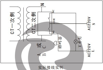 CT過電壓保護(hù)器接線參考圖