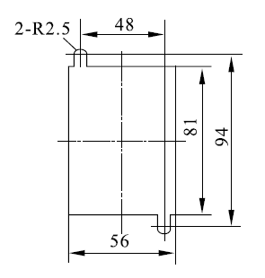 DZ-700/1400安裝開孔尺寸圖