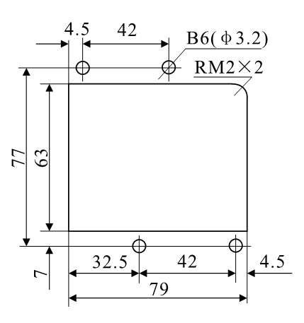 DZ-3E/A4、DZ-3E/A4J安裝開孔尺寸圖