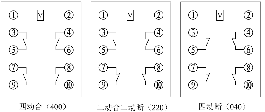 DZ-61/22內(nèi)部接線圖