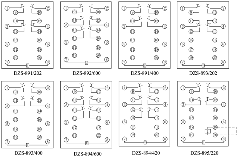 DZS-894/600內部接線圖