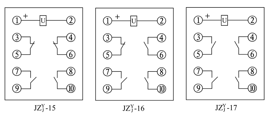 JZY-16、JZJ-16內(nèi)部接線圖