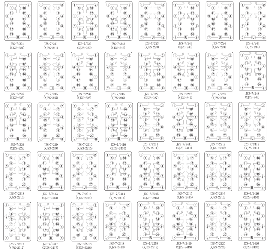 JZS-7/2420內(nèi)部接線圖