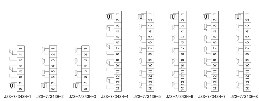 JZS-7/343H-5內(nèi)部接線圖