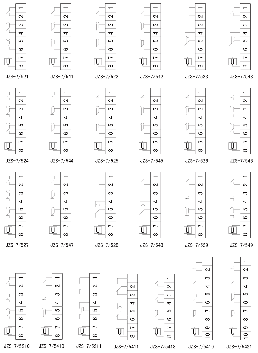 JZS-7/548內(nèi)部接線圖