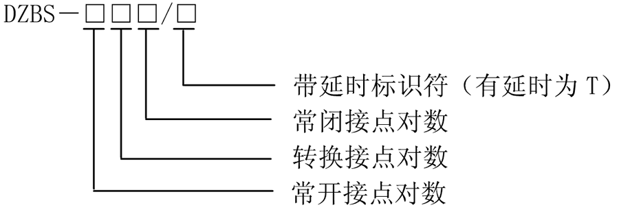 DZBS-600型號分類及含義