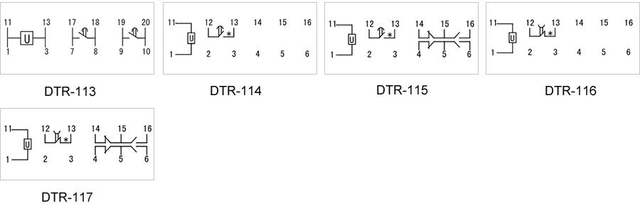 DTR-117內(nèi)部接線圖