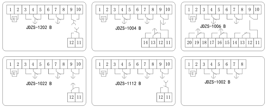 JDZS-1202B內(nèi)部接線圖