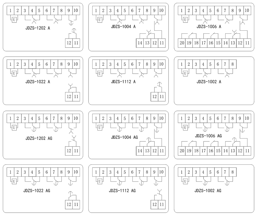 JDZS-1112A內(nèi)部接線圖