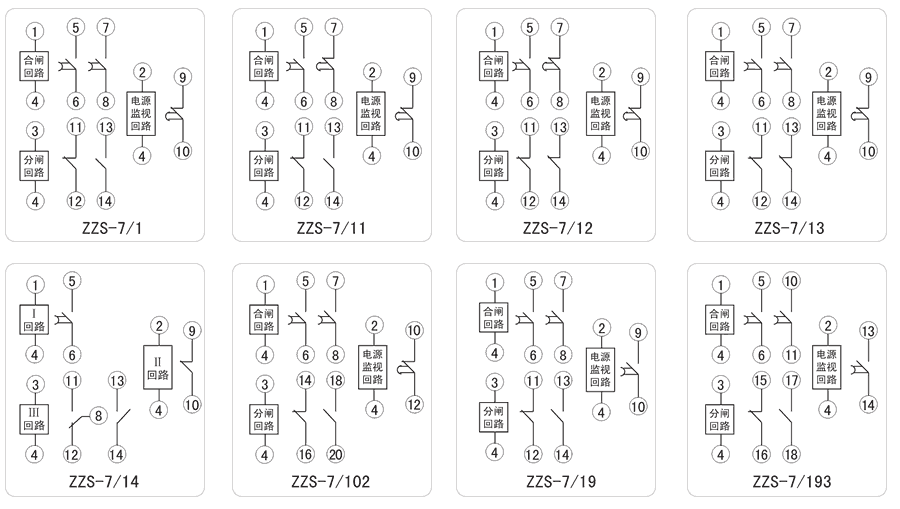 ZZS-7/1內(nèi)部接線圖