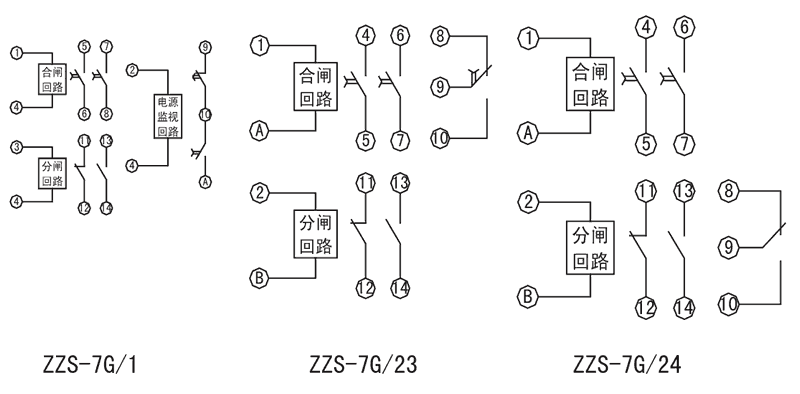 ZZS-7G/24內(nèi)部接線圖