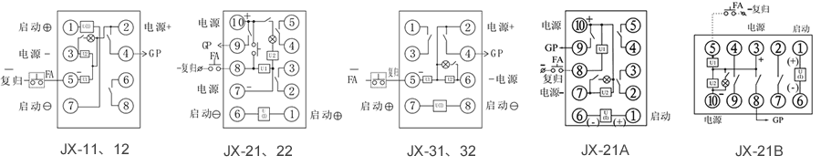 JX-12內(nèi)部接線圖