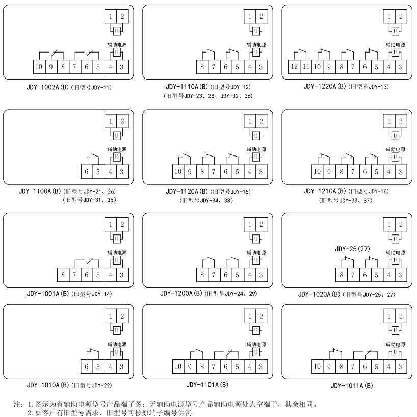 JDY-1011B內(nèi)部接線圖