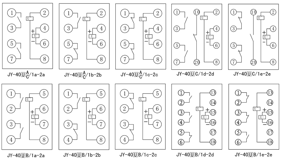 JY-40UB/1C內部接線圖