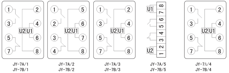 JY-7B/3內(nèi)部接線圖