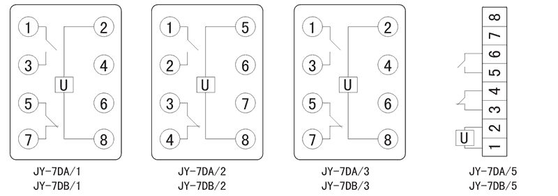 JY-7DB/3內(nèi)部接線圖