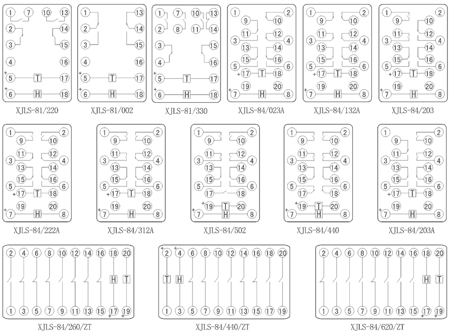 XJLS-84/023A內(nèi)部接線圖