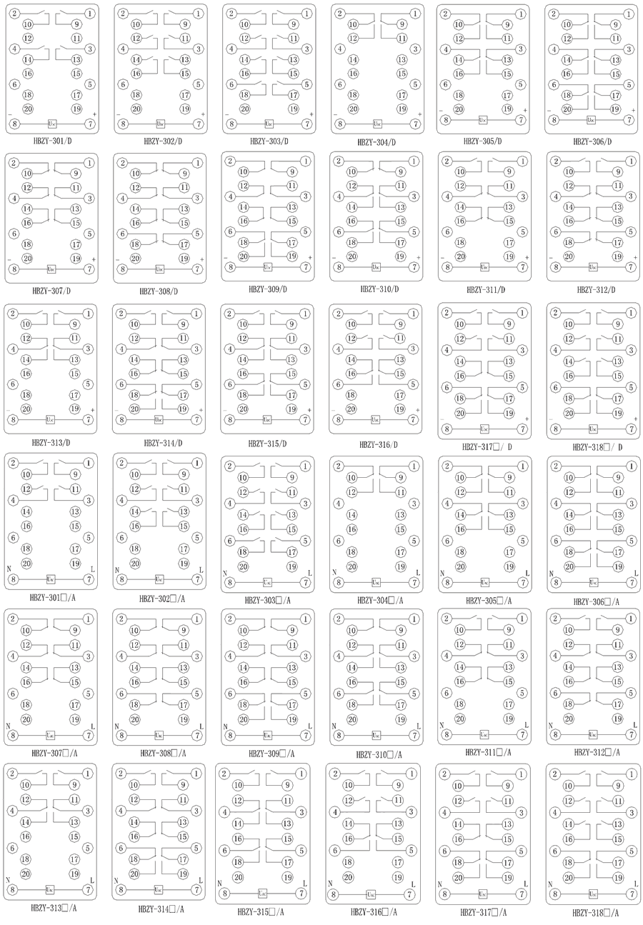 HBZY-318內部接線圖