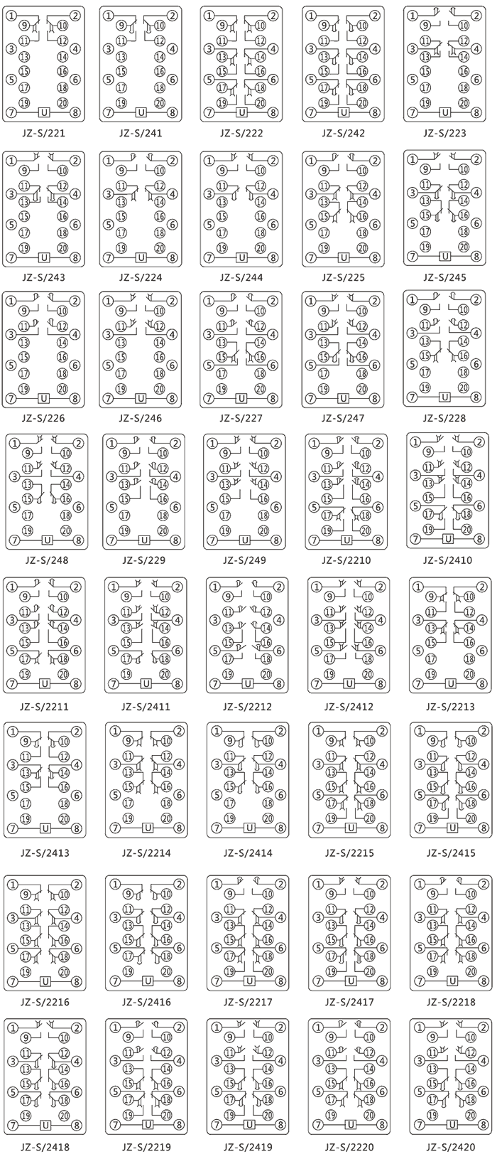 JZ-S/2212內(nèi)部接線圖