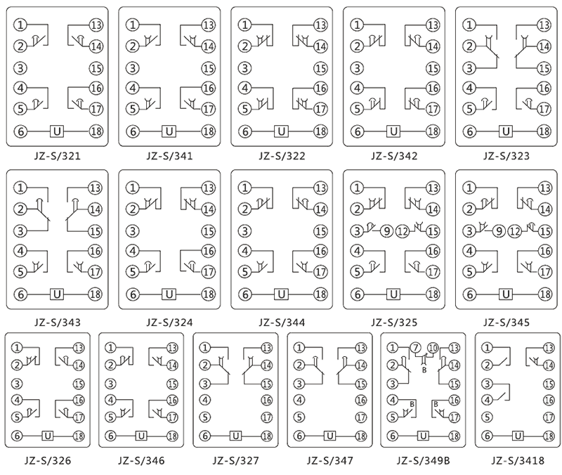 JZ-S/321內(nèi)部接線(xiàn)圖