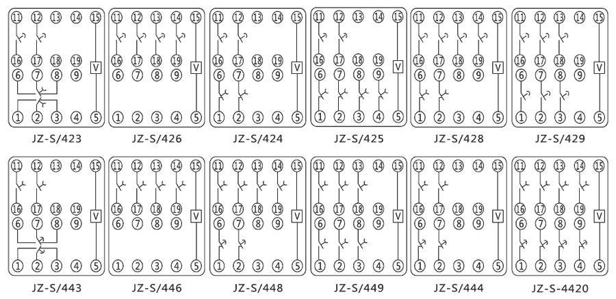 JZ-S/443內(nèi)部接線圖