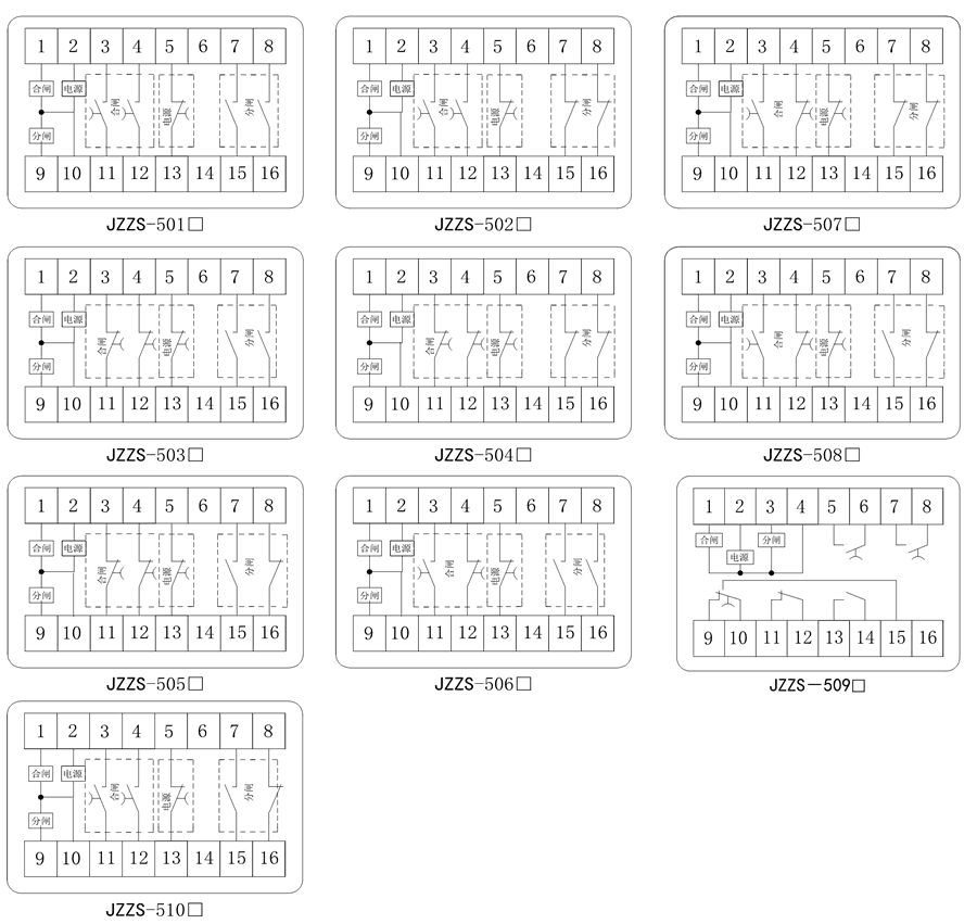 JZZS-5031內(nèi)部接線圖