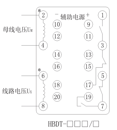 HBDT-23Q/1內部接線圖