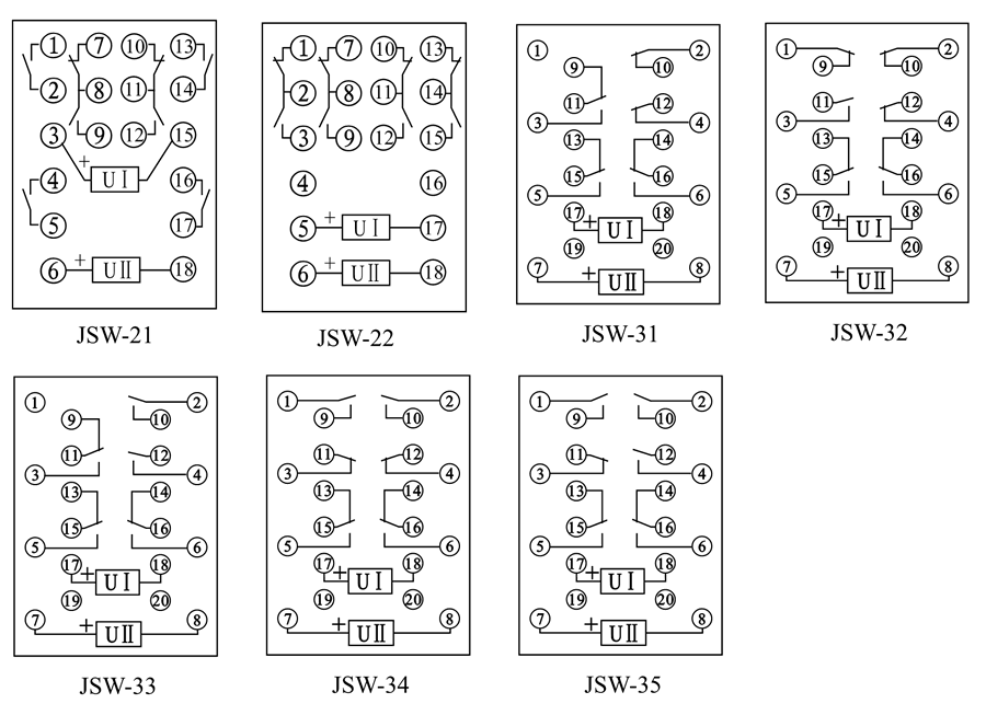 JSW-33內(nèi)部接線圖