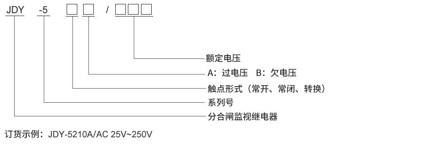 JDY-5110型號(hào)及其含義